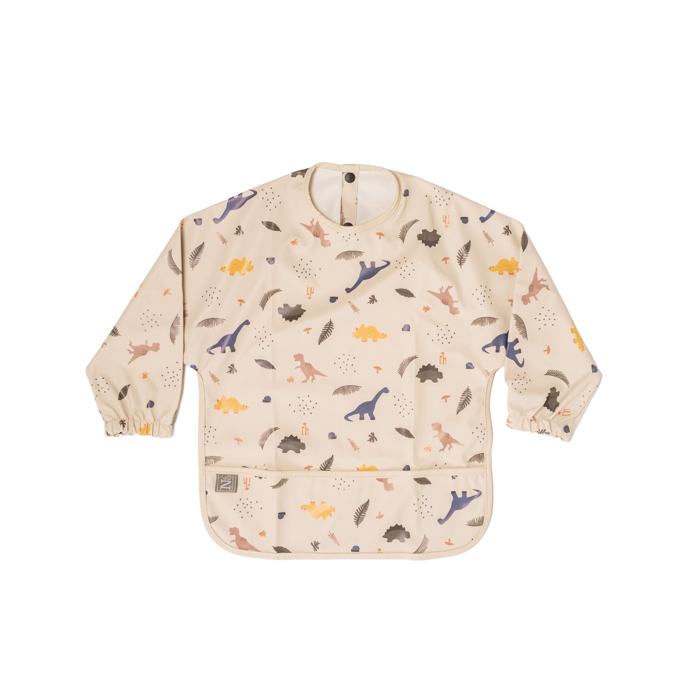 Long Sleeve Baby Bib With Wide Food Catcher