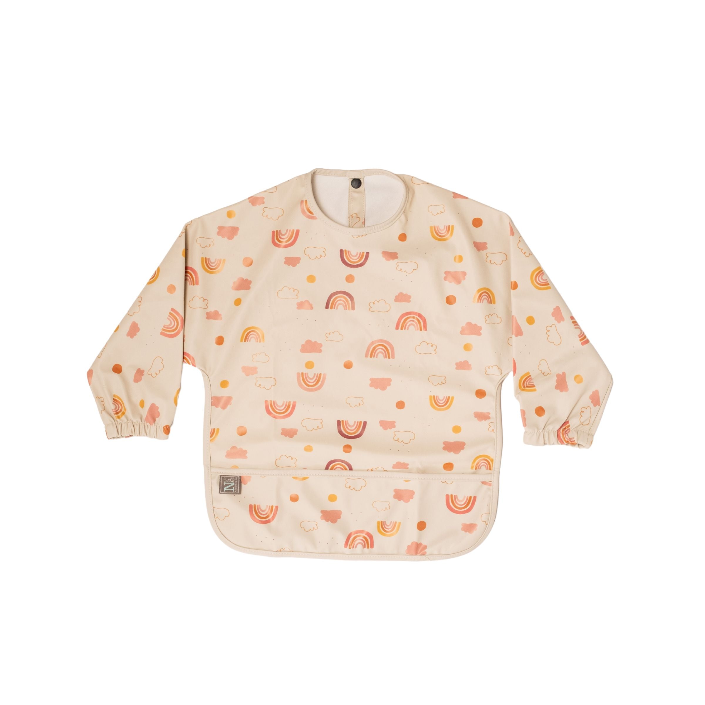 Long Sleeve Baby Bib With Wide Food Catcher