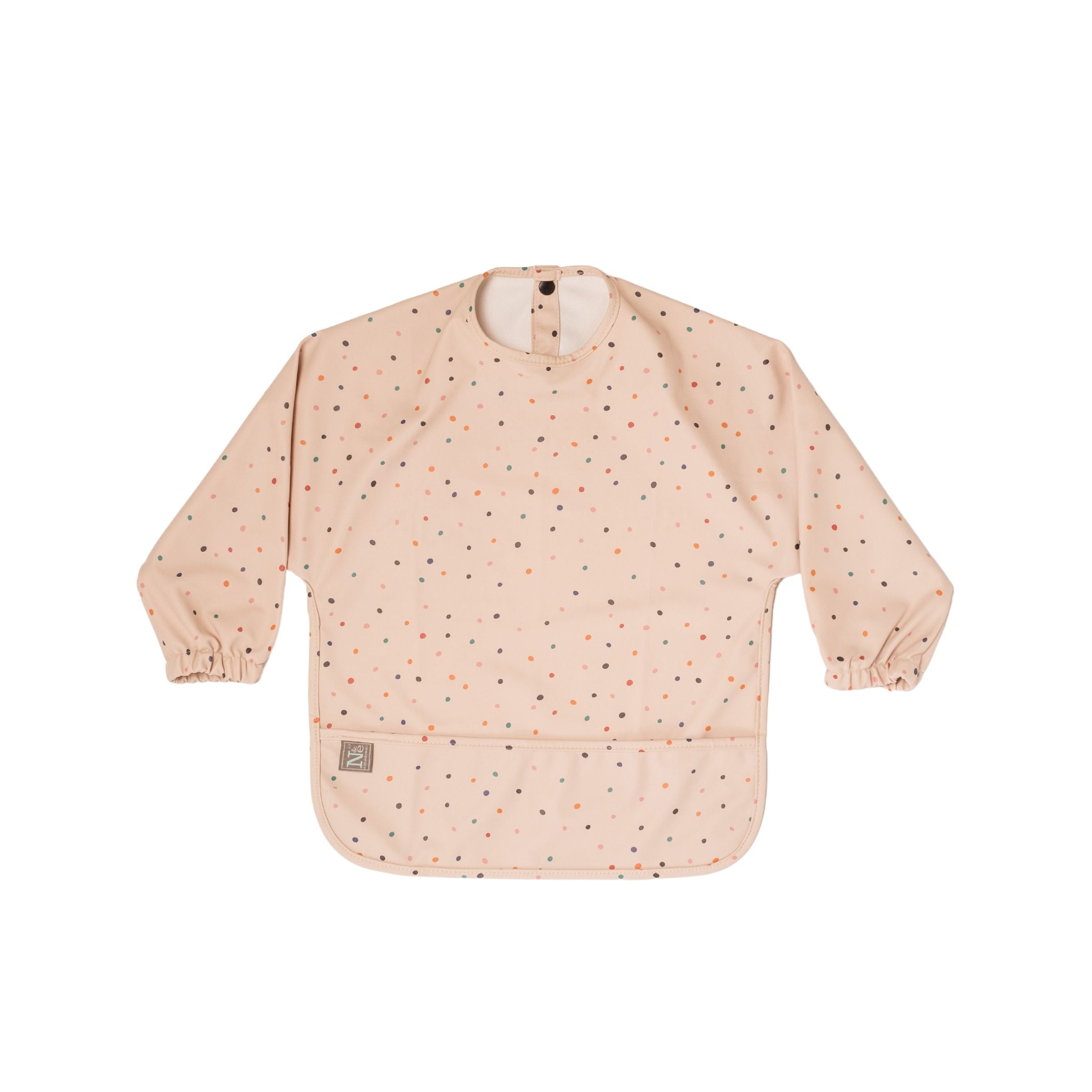 Long Sleeve Baby Bib With Wide Food Catcher